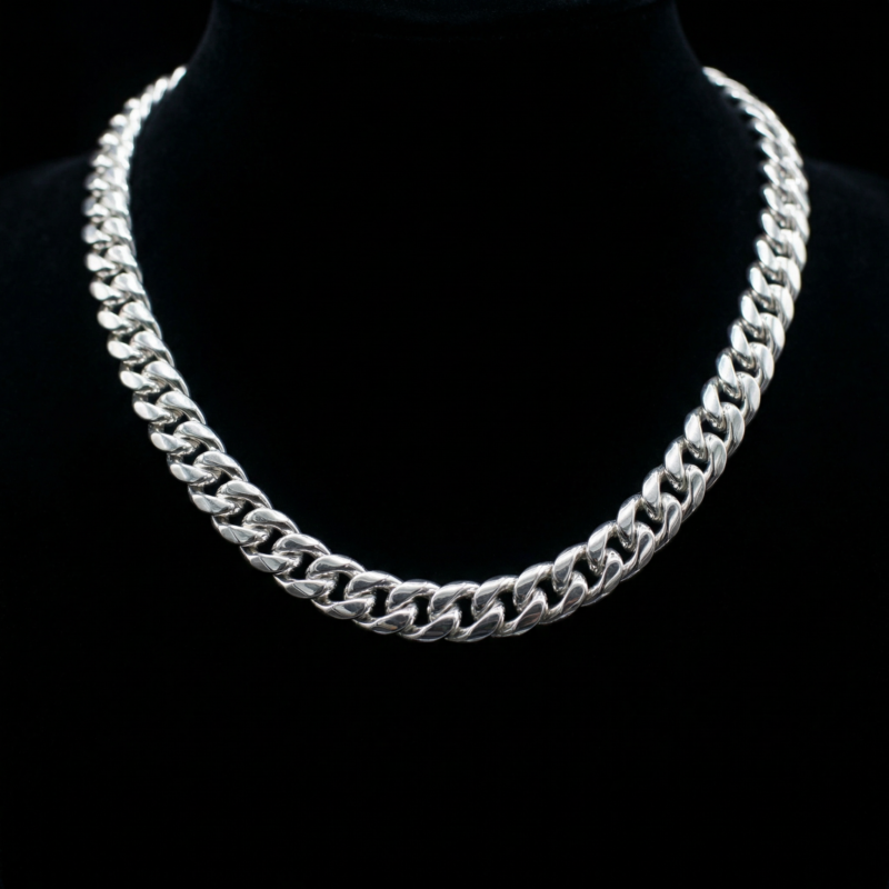 Panzerkette „Cuba“ aus 925er Sterling Silber