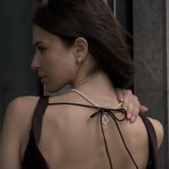 Alternative view of Rubina Kugelkette Süsswasserperlen mit 925 Sterling Silber