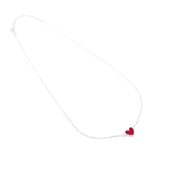 Alternative view of Kette "Hollywood" aus 925 Sterling Silber mit Korallenrot