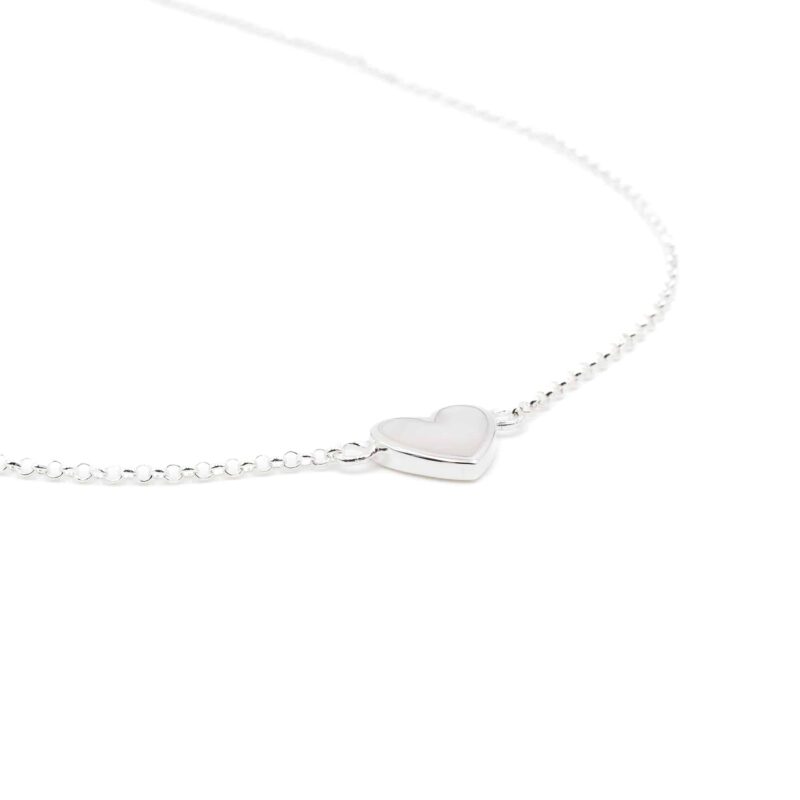 Kette „Hollywood“ aus 925 Sterling Silber mit Perlmutt