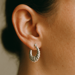 Ohrringe Creolen Melania 925 Sterling Silber