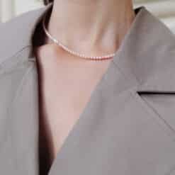 Rosalie Kugelkette Süsswasserperlen mit 925 Sterling Silber