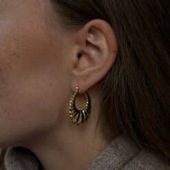 Alternative view of Ohrringe Creolen Melania 925 Sterling Silber goldplattiert