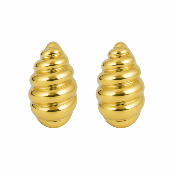 Ohrstecker „Melania“ aus 925er Sterling Silber, goldplattiert
