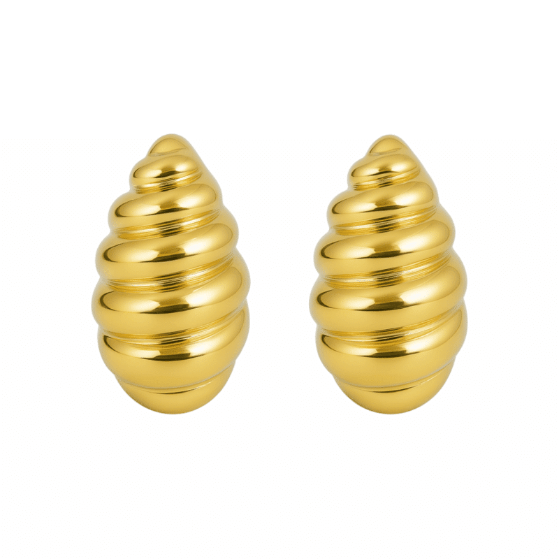 Ohrstecker „Melania“ aus 925er Sterling Silber, goldplattiert