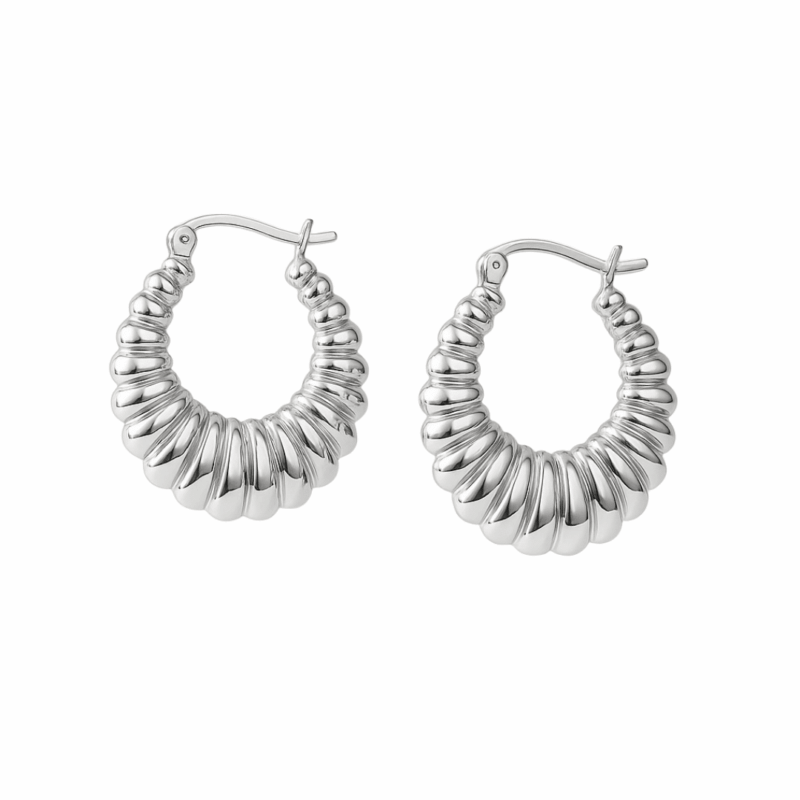 Creolen „Melania“ aus 925er Sterling Silber