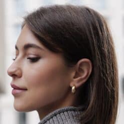 Ohrringe Gemini 925 Sterling Silber Bicolor