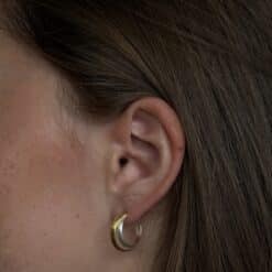 Alternative view of Ohrringe Gemini 925 Sterling Silber Bicolor