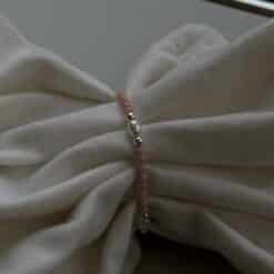 Kugelfußkette „Rosalie“ mit Edelstein aus 925er Sterling Silber