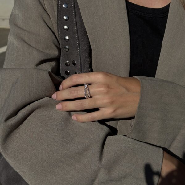 Alternative view of Ring „Loop“ aus 925er Sterling Silber