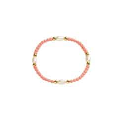 Kugelarmband Rosalie Edelstein mit 925 Sterling Silber goldplattiert