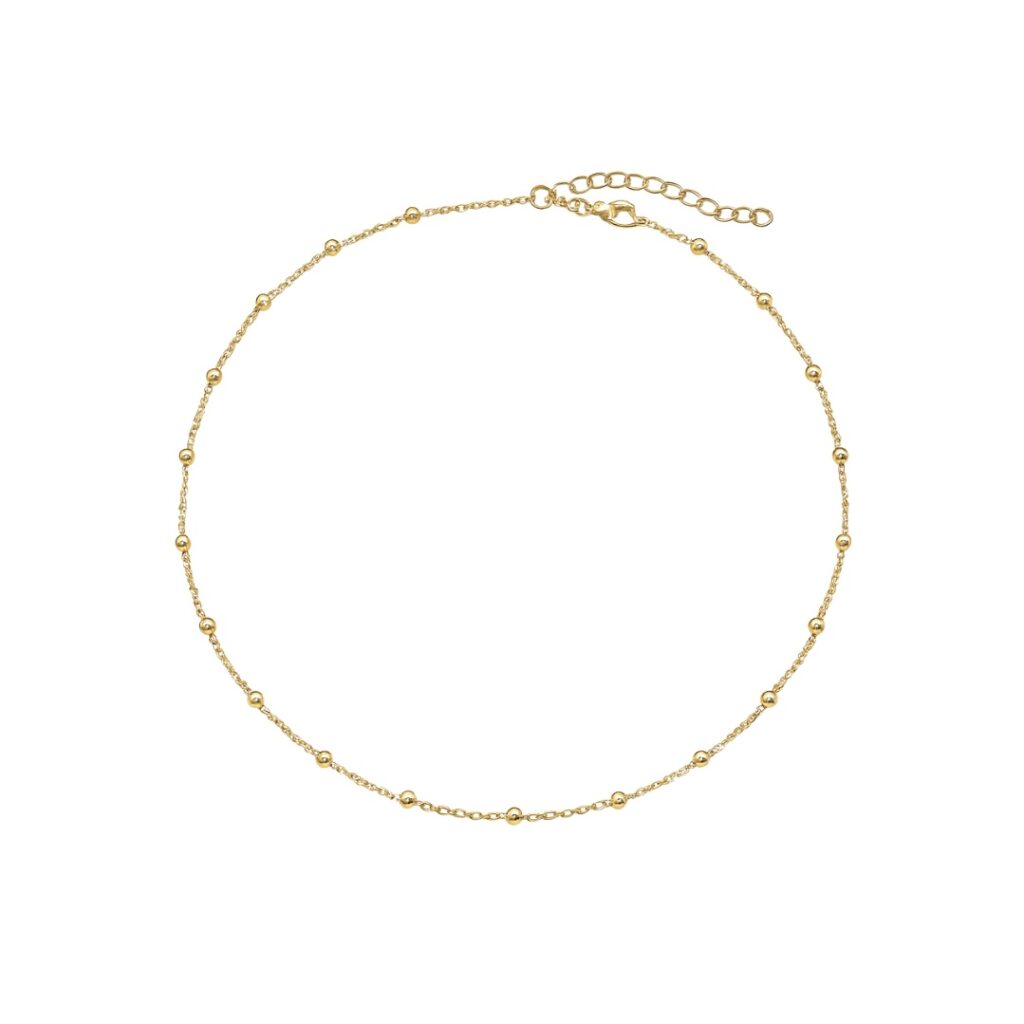 Kette „Lumina“ aus 925er Sterling Silber, goldplattiert