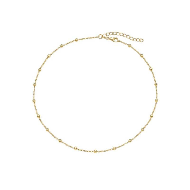 Kette „Lumina“ aus 925er Sterling Silber, goldplattiert