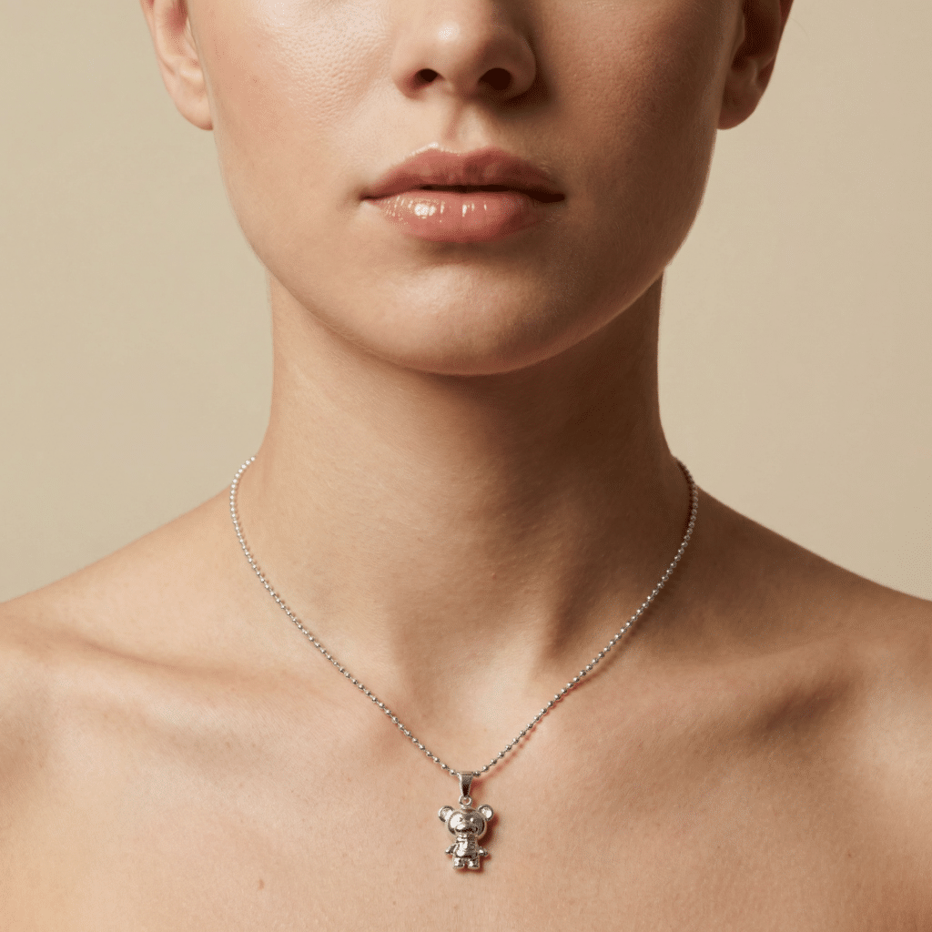 Kette „Teddy“ groß aus 925er Sterling Silber