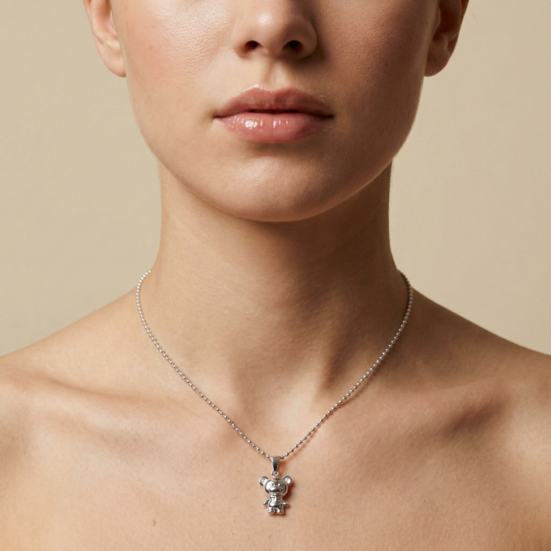 Kette „Teddy“ groß aus 925er Sterling Silber