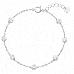 Armband Septima 925 Sterling Silber Zirkonia weiss