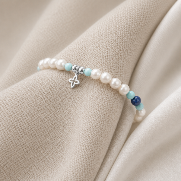Kugelarmband „Coslada Azul“ mit 925er Sterling Silber