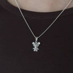 Kette Teddy gross 925 Sterling Silber