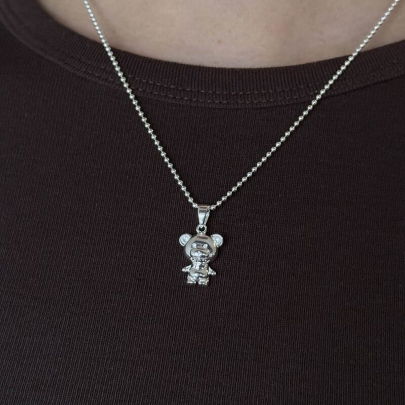 Kette „Teddy“ groß aus 925er Sterling Silber