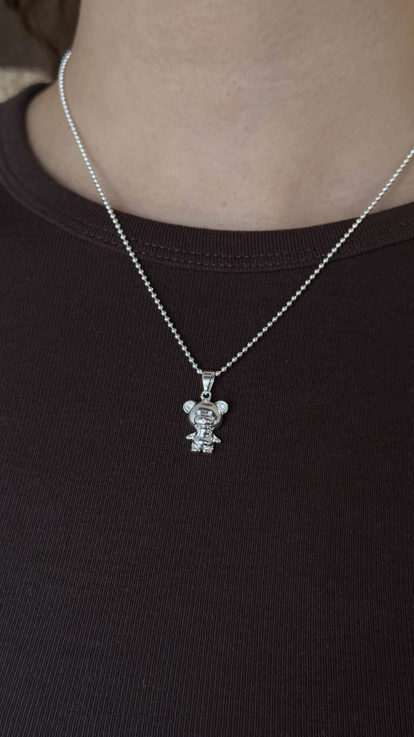 Kette Teddy gross 925 Sterling Silber