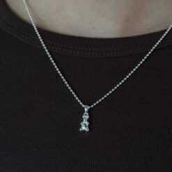 Kette Teddy klein 925 Sterling Silber