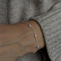 Armband Septima 925 Sterling Silber Zirkonia weiss