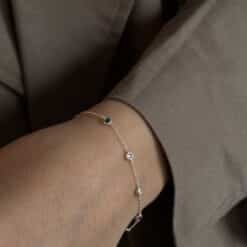 Armband Septima Rainbow 925 Sterling Silber Zirkonia bunt