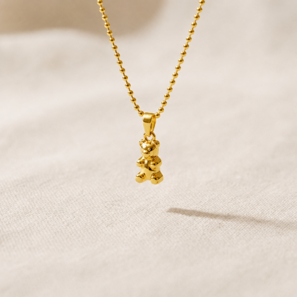 Kette „Teddy“ klein aus 925er Sterling Silber, goldplattiert