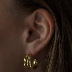 Alternative view of Ohrringe Adelita No2 925 Sterling Silber goldplattiert