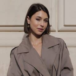 Ohrhänger Blume des Lebens 925 Sterling Silber goldplattiert