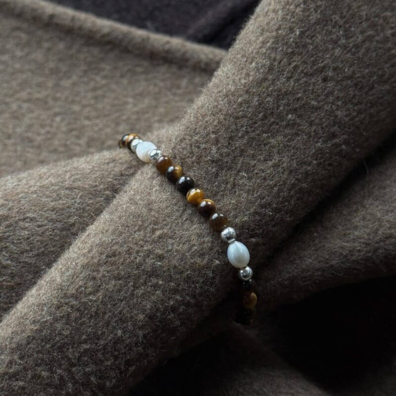 Alternative view of Kugelarmband „Josefa“ mit Edelstein aus 925er Sterling Silber