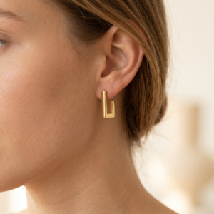 Ohrringe „Vetra“ aus 925er Sterling Silber, goldplattiert