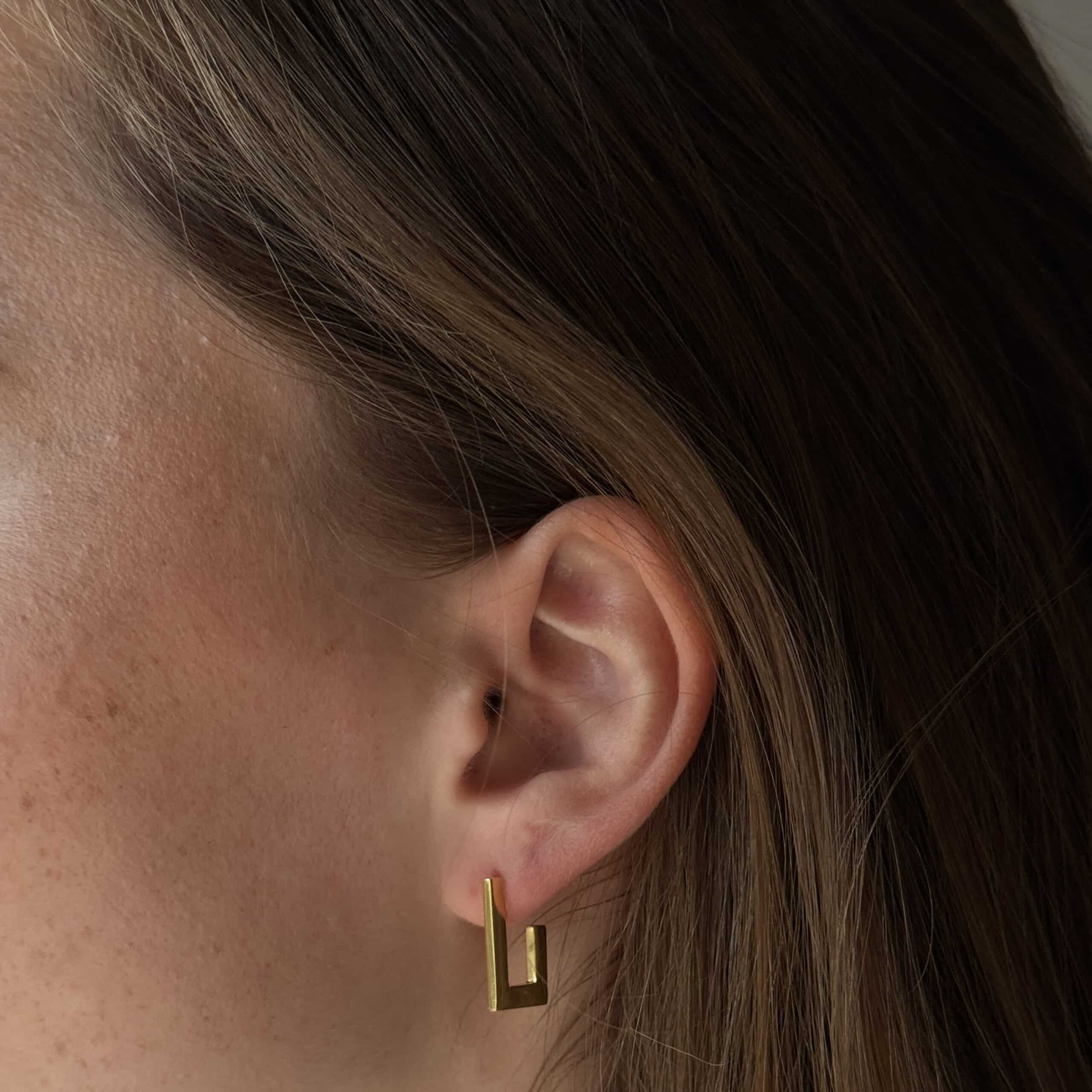 Ohrringe Vetra 925 Sterling Silber goldplattiert – Bild 2