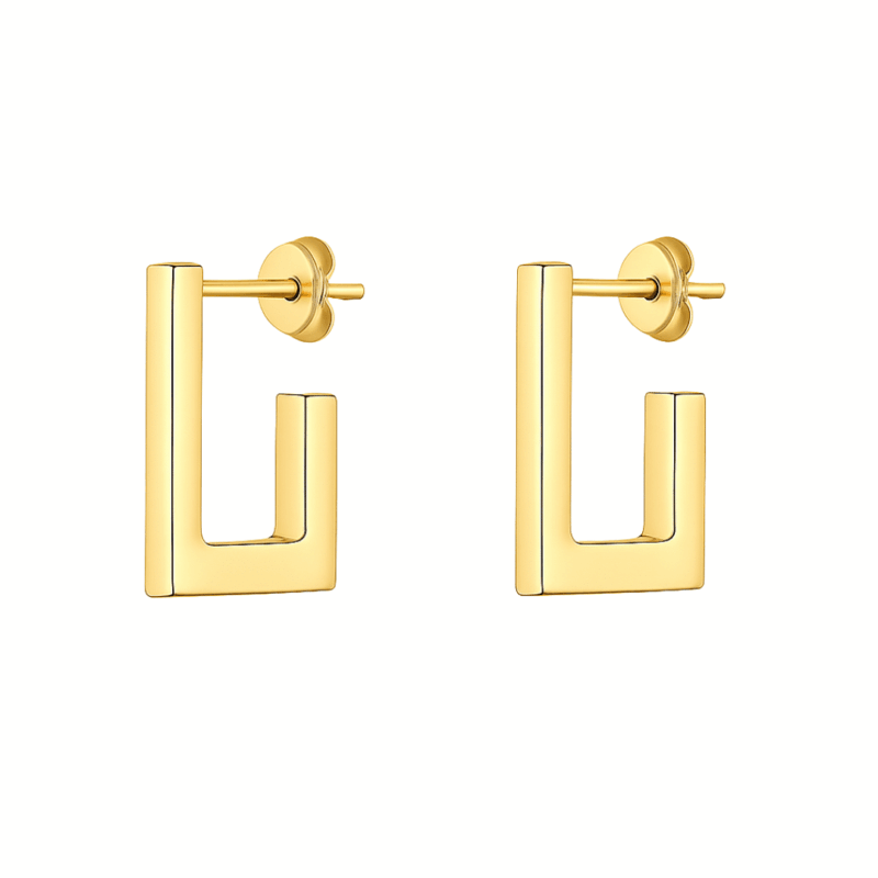 Ohrringe „Vetra“ aus 925er Sterling Silber, goldplattiert