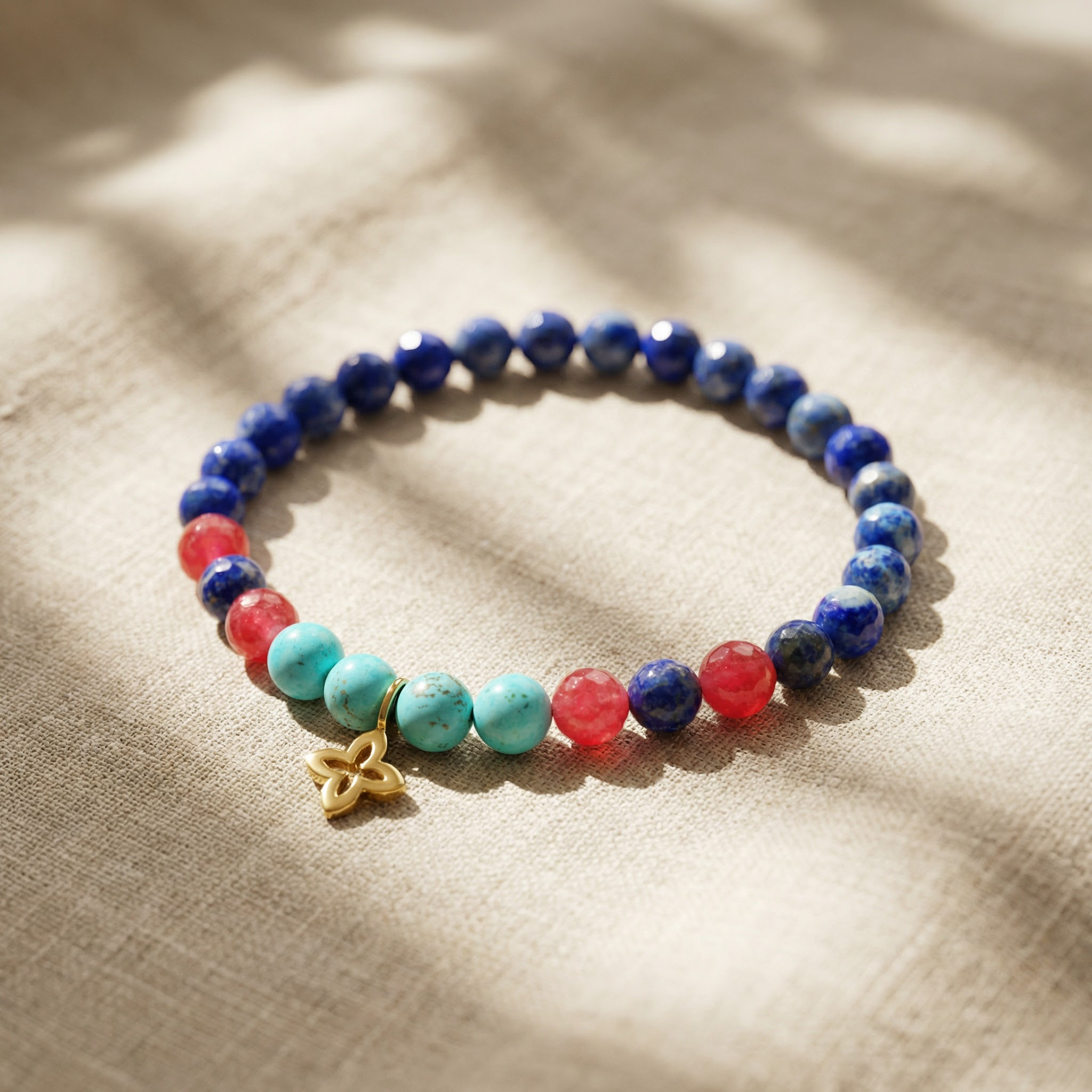 Kugelarmband „Cara“ aus 925er Sterling Silber, goldplattiert – Bild 2