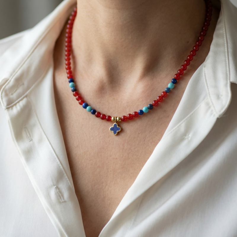 Kugelkette „Nori“ aus 925er Sterling Silber, goldplattiert