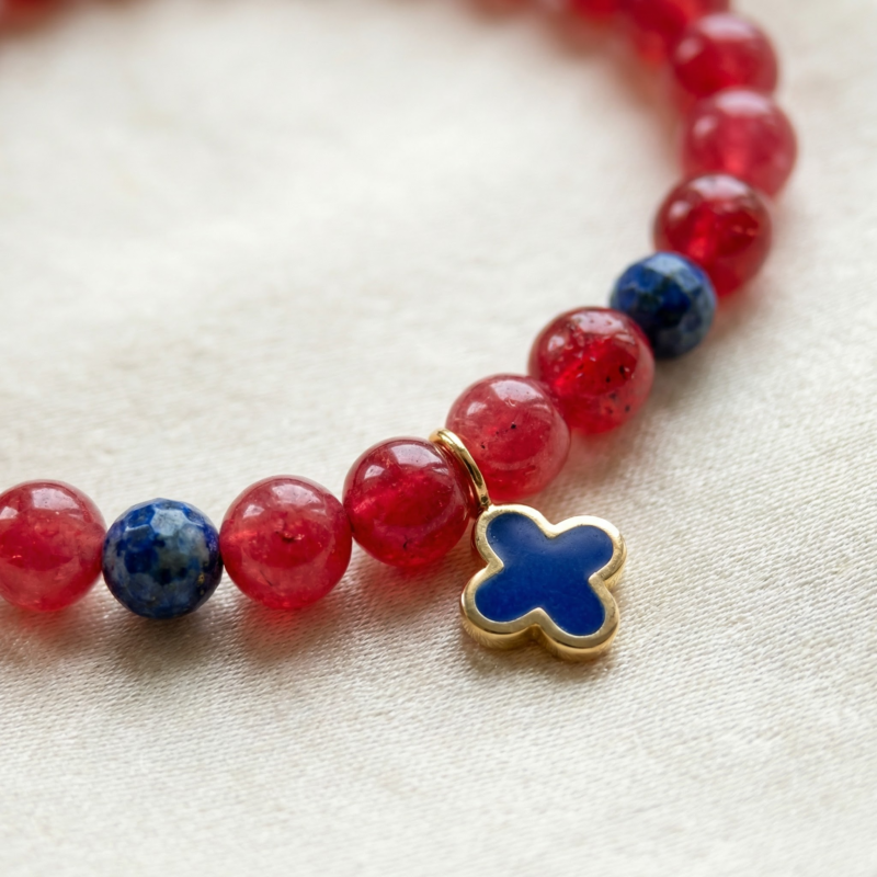 Kugelarmband „Zora“ aus 925er Sterling Silber, goldplattiert