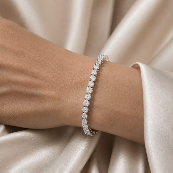 Tennisarmband "TESSA" aus 925er Sterling Silber mit weißem Zirkonia