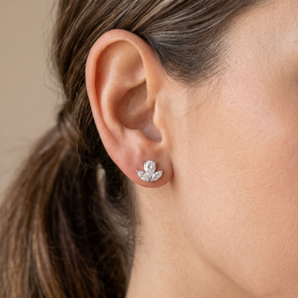 Ohrringe „Liliane“ aus 925er Sterling Silber & Zirkonia