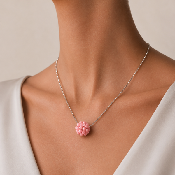 Alternative view of Kette "BERRY MULTICOLOR" Edelstein mit 925 Sterling Silber