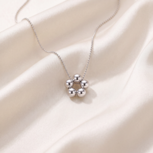 Kette "FLEUR MULTICOLOR" mit Edelstein aus 925 Sterling Silber