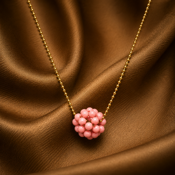 Alternative view of Kette "BERRY MULTICOLOR" Edelstein mit 925 Sterling Silber, goldplattiert