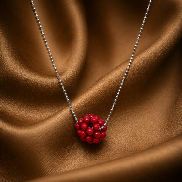 Kette "BERRY MULTICOLOR" Edelstein mit 925 Sterling Silber