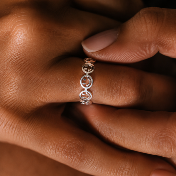 Ring "Smiley" aus 925 Sterling Silber