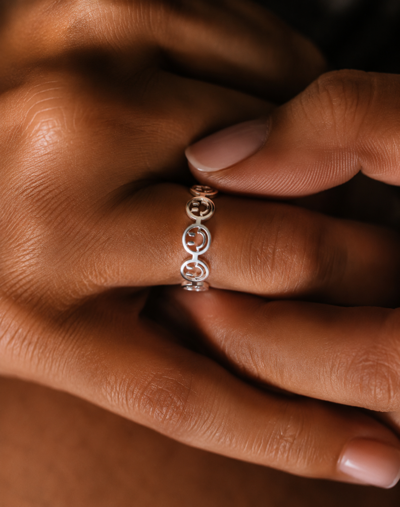 Ring "Smiley" aus 925 Sterling Silber