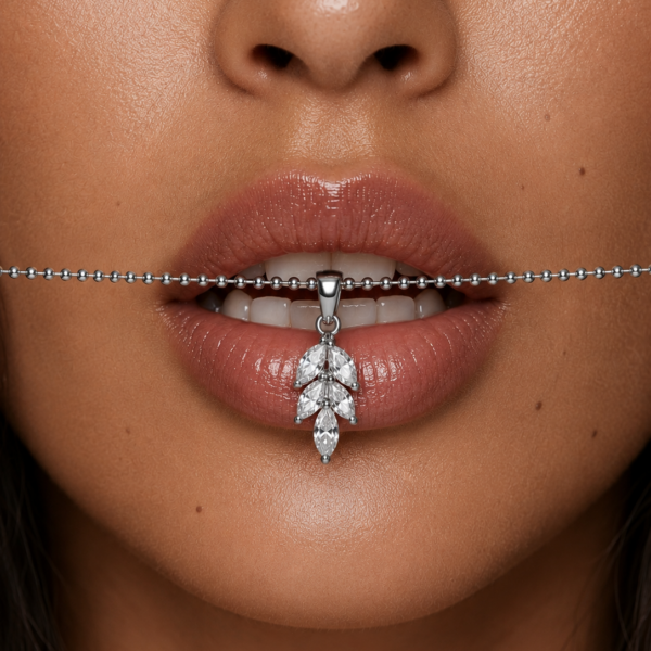 Alternative view of Kette „Lilly“ aus 925er Sterling Silber & Zirkonia