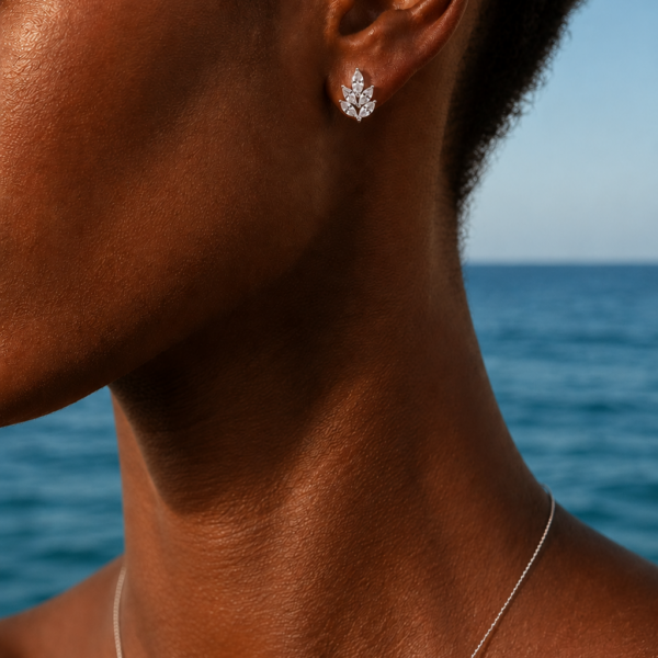 Alternative view of Ohrringe „Lilly“ aus 925er Sterling Silber & Zirkonia