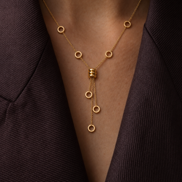Kette „Liora“ aus 925 Sterling Silber, goldplattiert