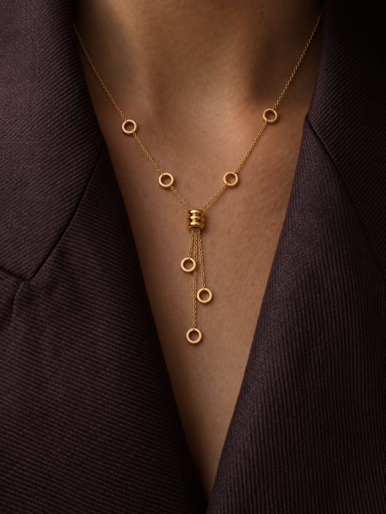 Kette „Liora“ aus 925 Sterling Silber, goldplattiert