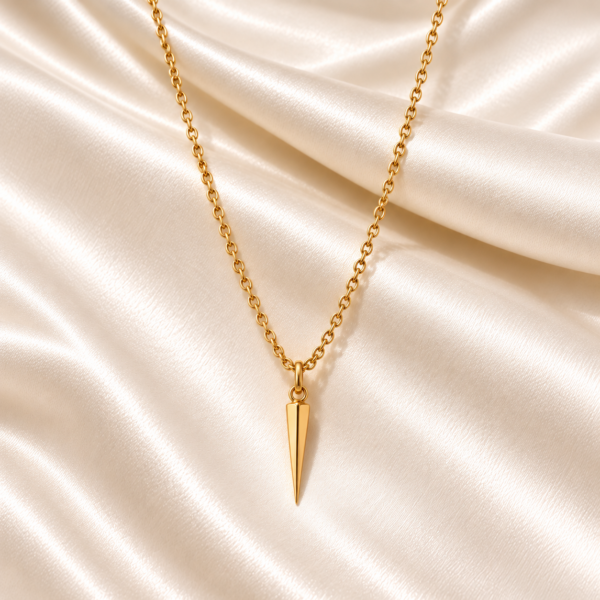 Kette "Spike" aus 925 Sterling Silber, goldplattiert
